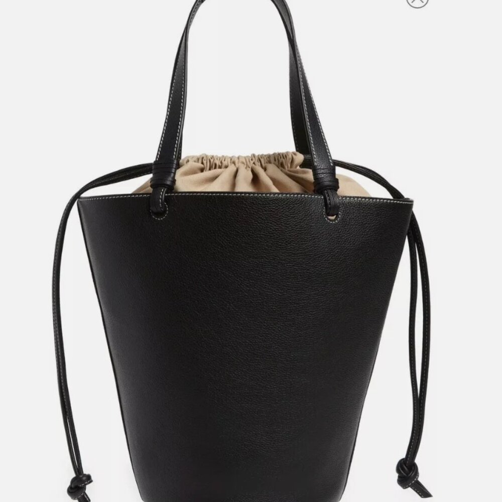 See by Chloe Cecelia Large Bucket/Tote Shoulder Bag, Black, EUC - Picture 3 of 9